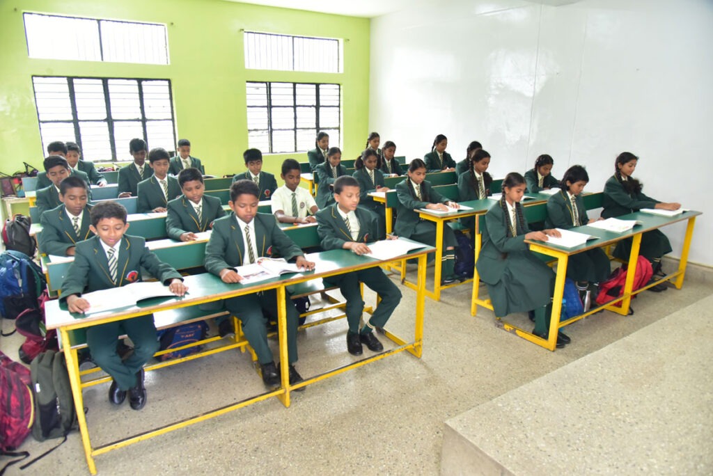 students studying in our classrooms